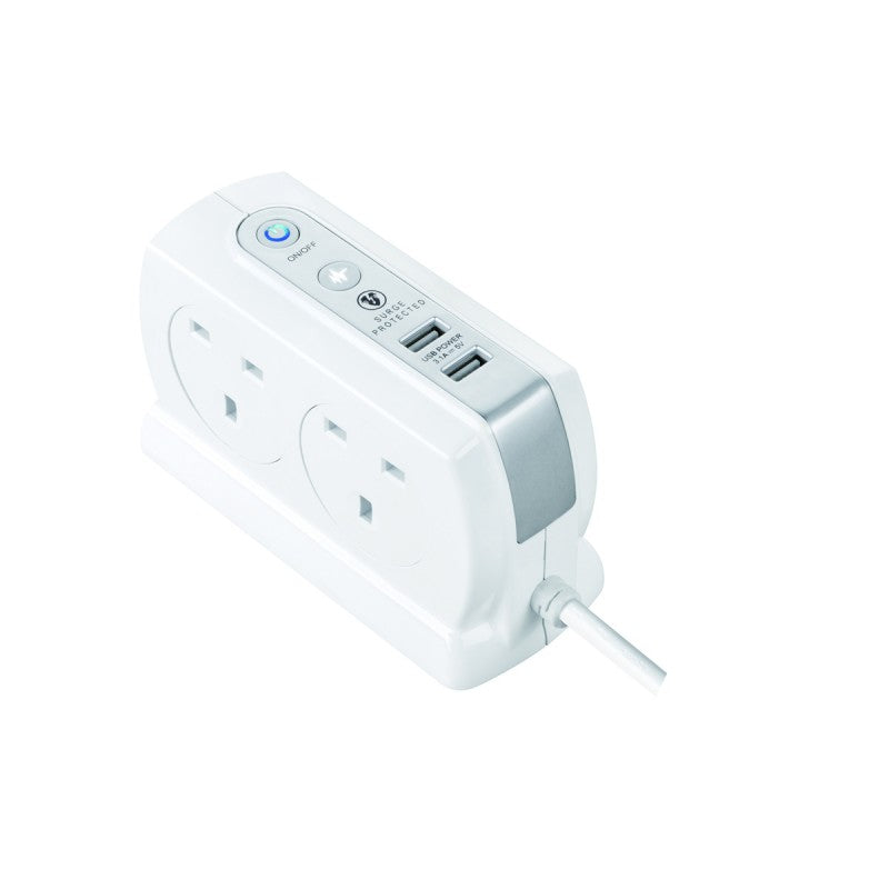 Masterplug SRGDSU43PW 4位13A USB防雷電源拖板 (3米) Masterplug SRGDSU43PW 4位13A USB防雷電源拖板 (3米)